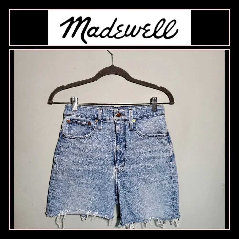 MADEWELL DIY Cut Shorts | Size 26 | Light Wash | Like New Condition Denim
